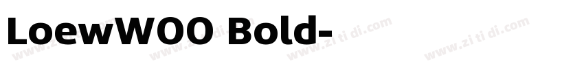 LoewW00 Bold字体转换
